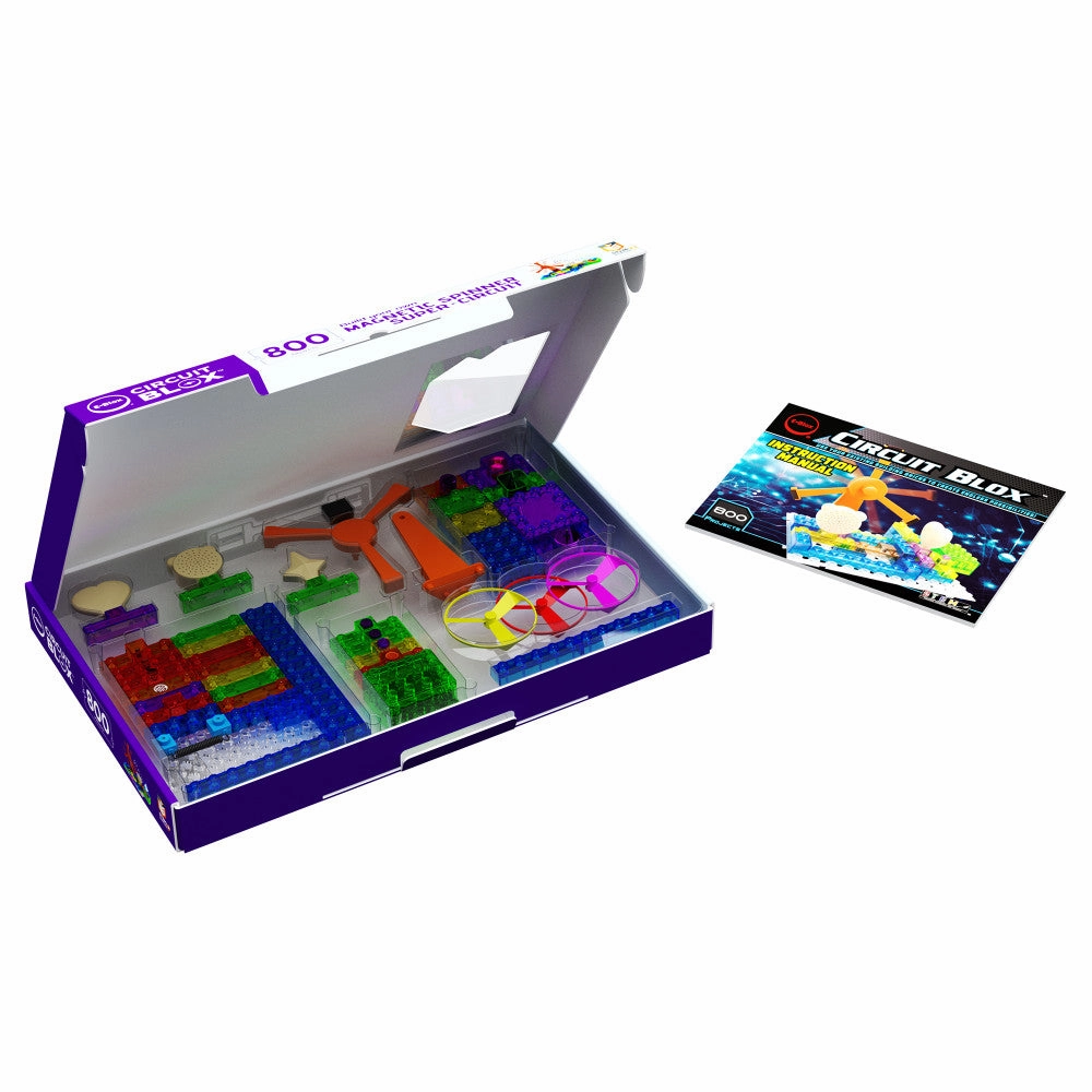 E-Blox Circuit Blox Magnetic Induction Spinner Super Circuit - STEM Toy, 800 Projects, Ages 8 