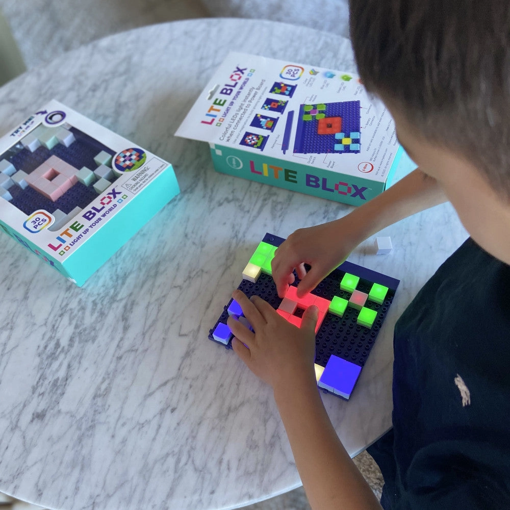 E-Blox Lite Blox - Build Your Own Light-Up Mosaics, 30pcs