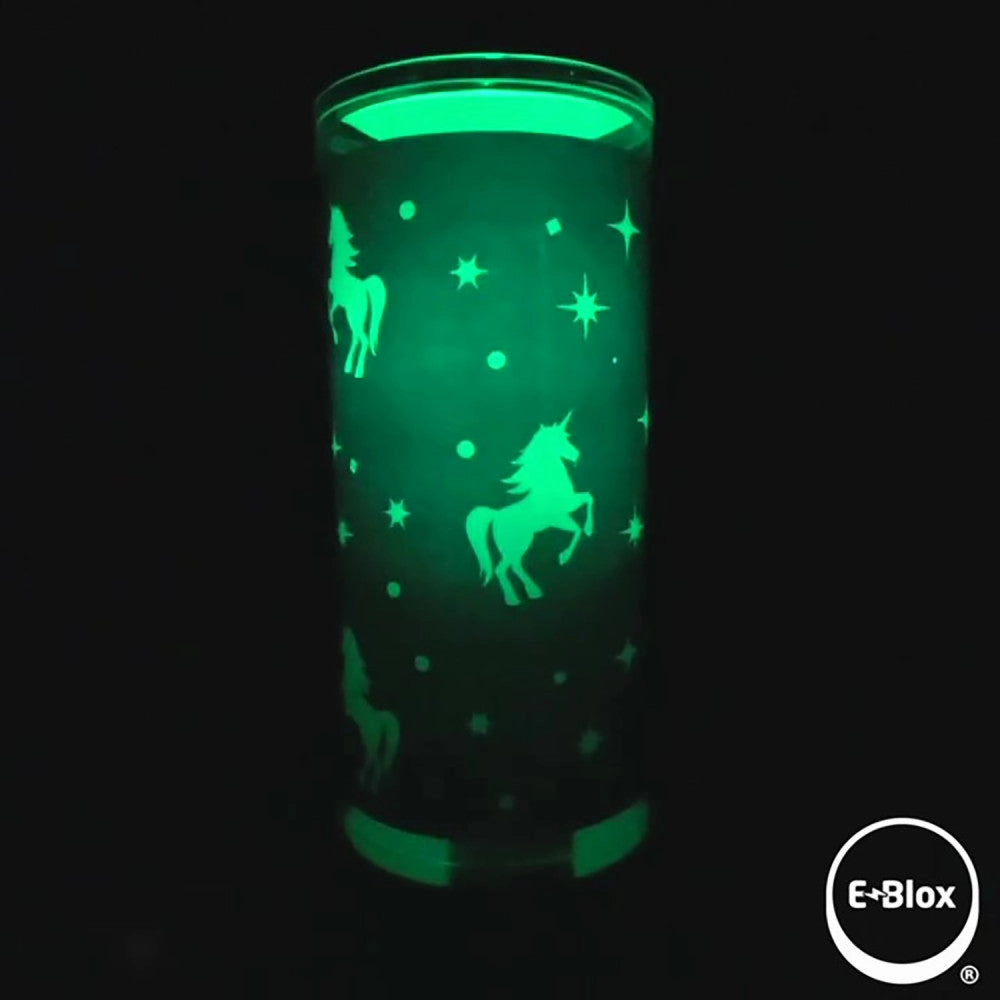 E-Blox Power Blox Unicorn Glowing Night Light - STEM Toy for Kids Ages 5 