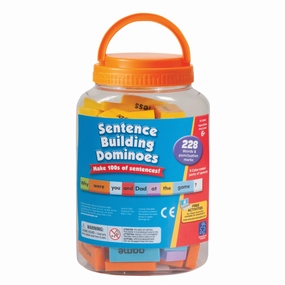 Educational Insights Sentence-Building Dominoes - 228 Color-Coded Pieces for Language Fun
