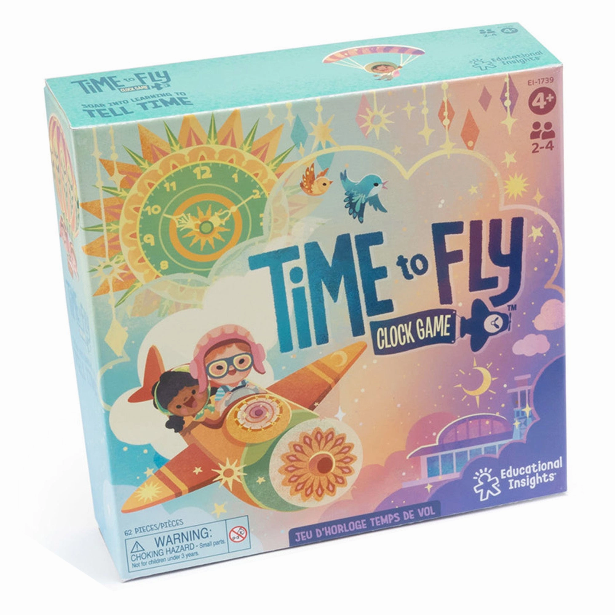Educational Insights Time Flies Game - Learn to Tell Time