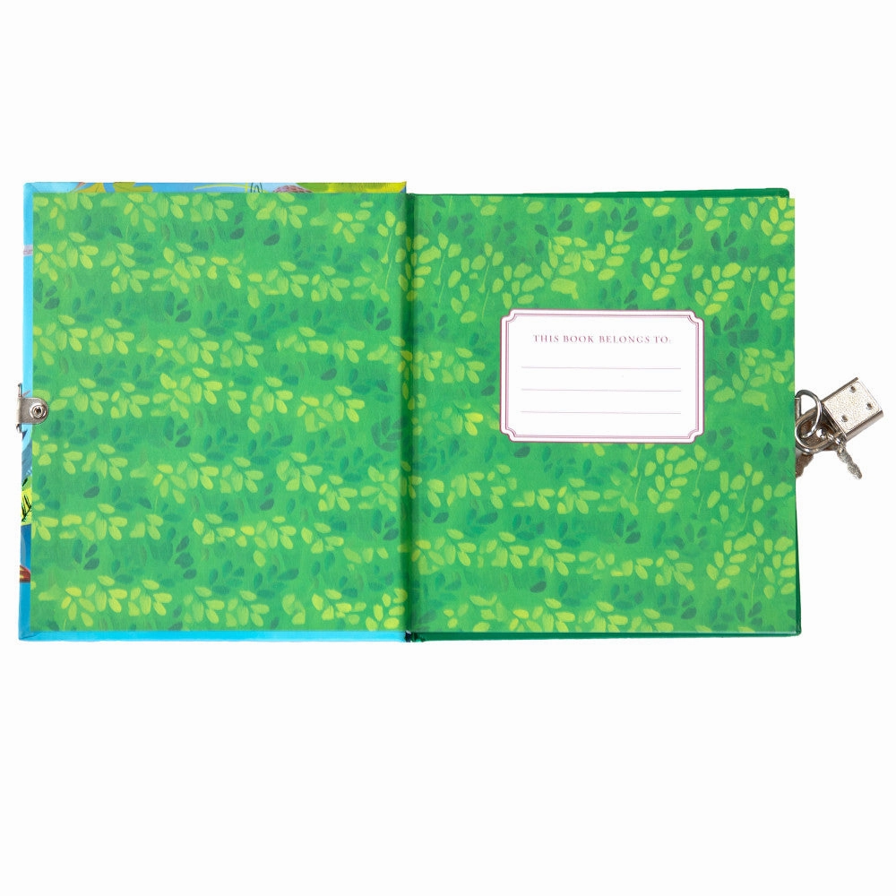 eeBoo Rainforest Animals Foiled Locking Journal - Kids Diary