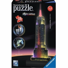 Empire State Building at Night 3D Puzzle