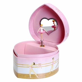 Enchantmints Ballet Heart Jewelry Box - Magical Organizer for Little Dancers