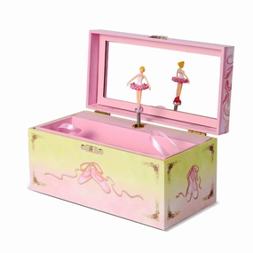 Enchantmints Ballet Shoes Ballerina Jewelry Box for Girls