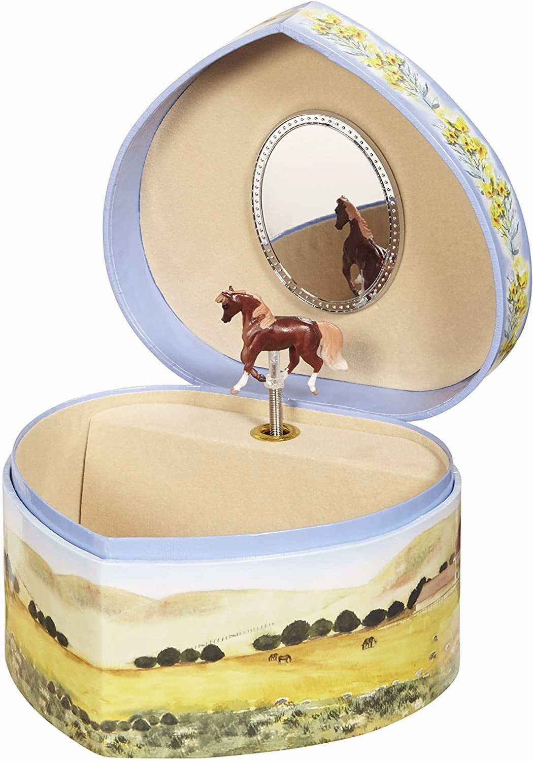 Enchantmints Love Of Horses Musical Jewelry Box for Girls