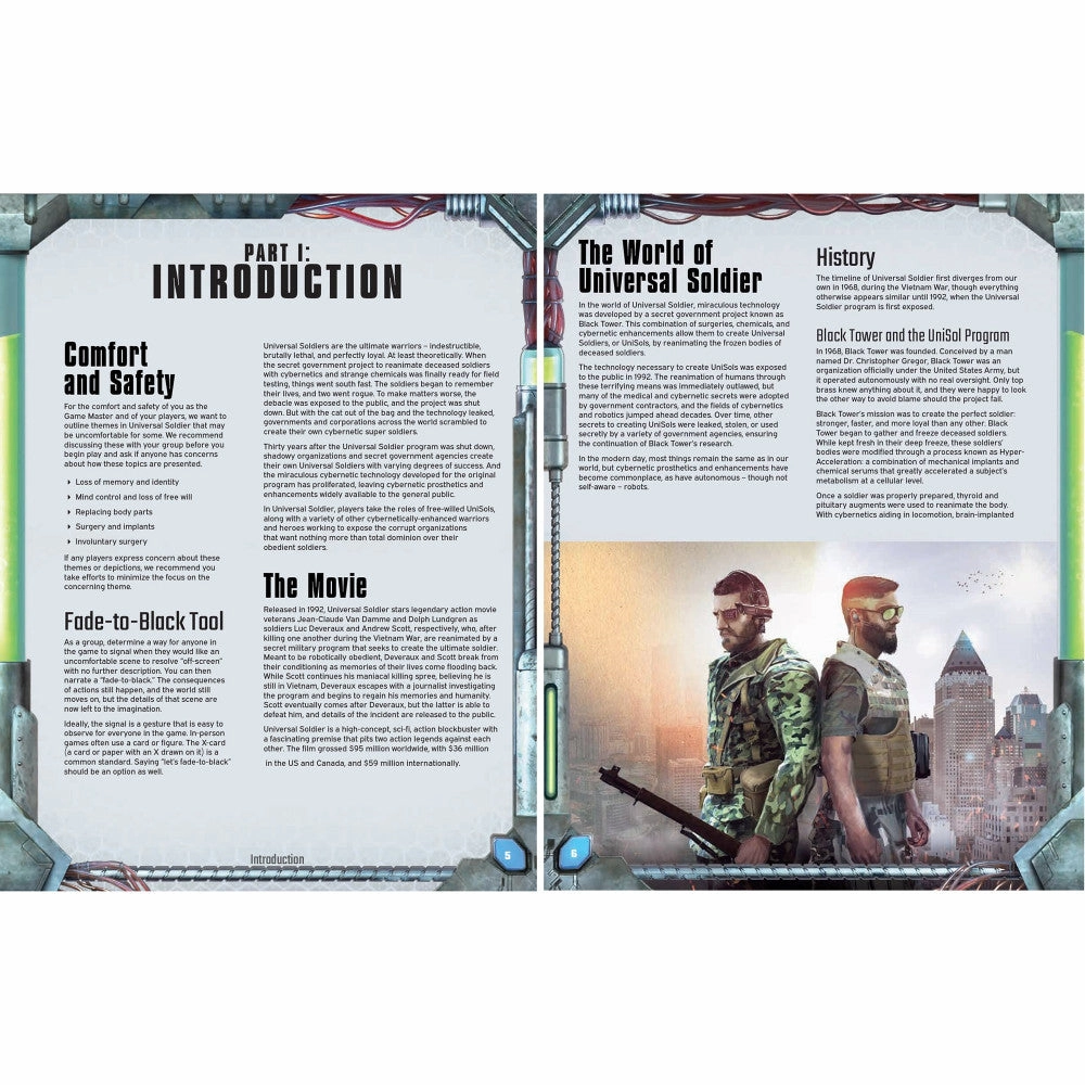 Evil Genius Gaming: Universal Soldier Cinematic Adventure - TTRPG Expansion Book