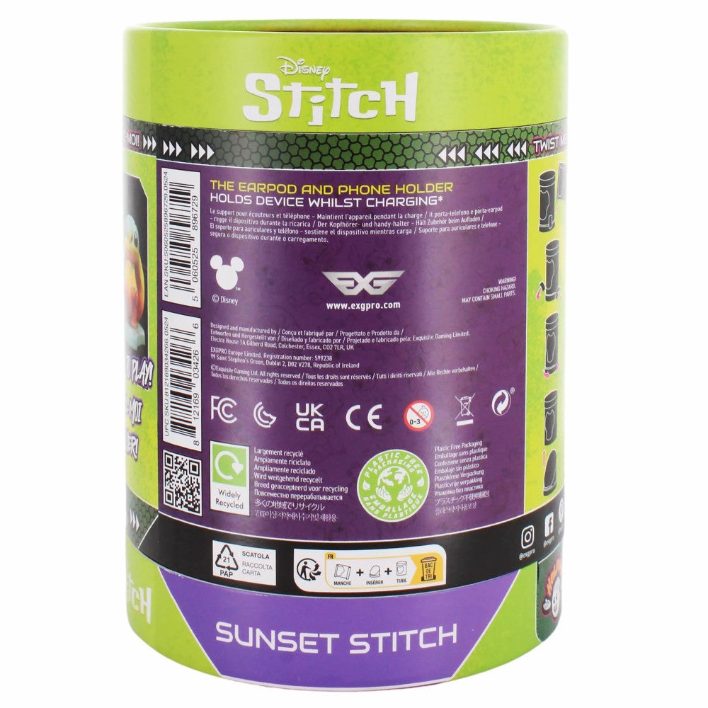 Exquisite Gaming: Lilo & Stitch Sunset Stitch Earbud & Phone Holder