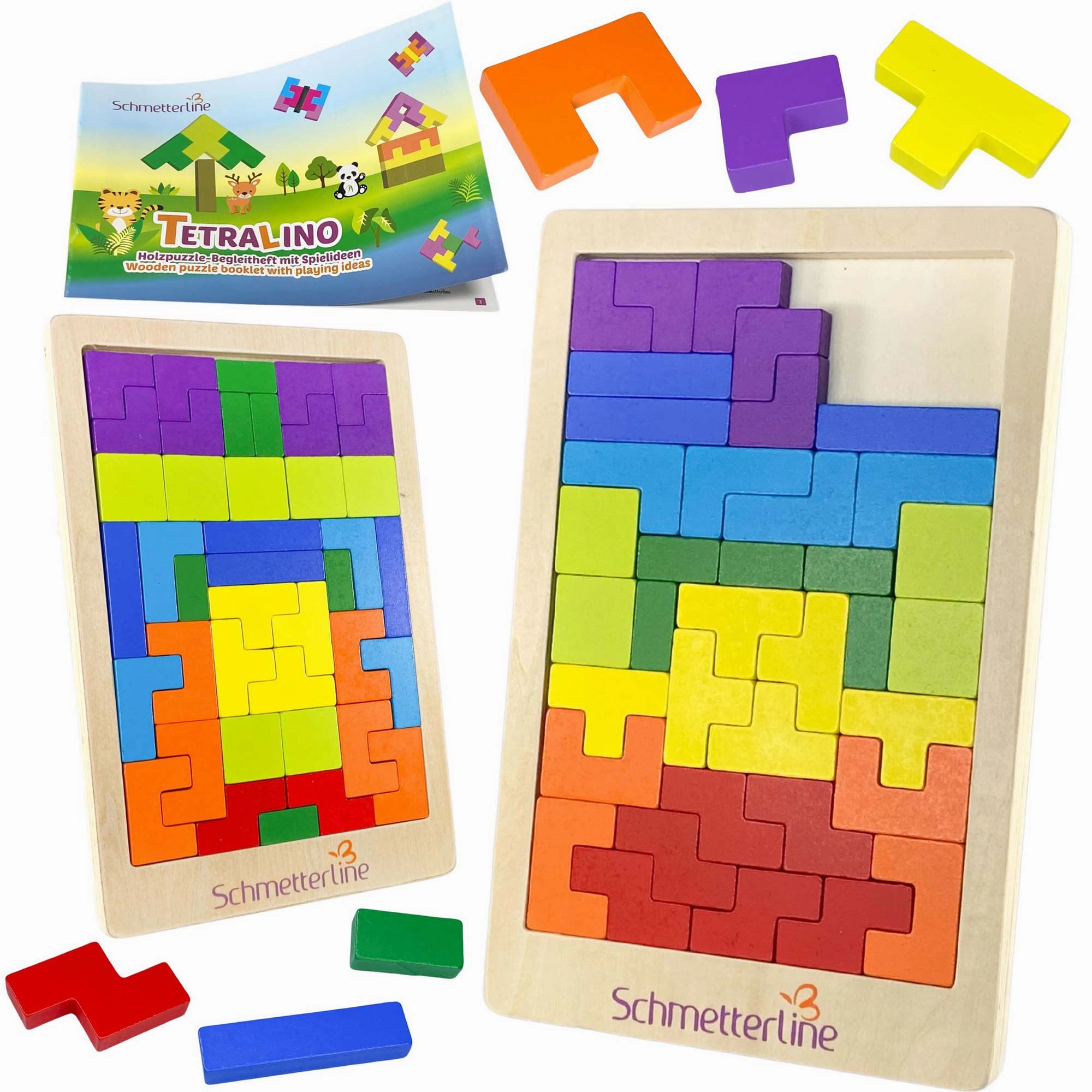 Extasticks Tetralino Double Premium Wooden Puzzle - 88 Pieces