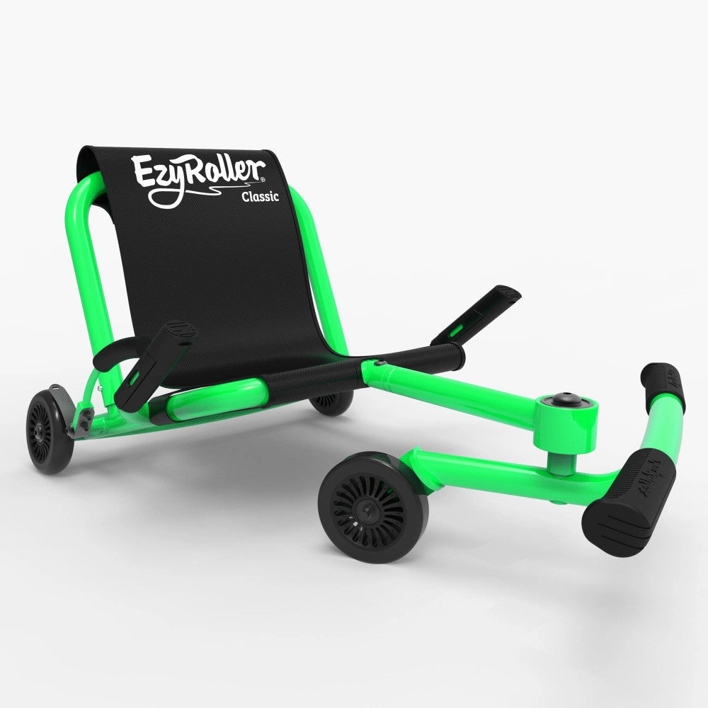 EzyRoller Classic - Green - Ride-On Scooter for Kids, 154lb Capacity