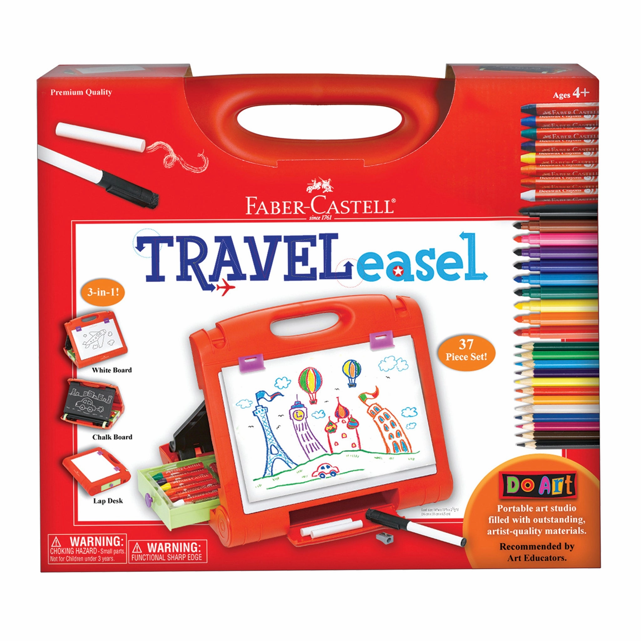 Faber-Castell Do Art Travel Easel - Portable Art Kit for Kids