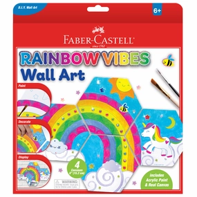 Faber-Castell Rainbow Vibes Unicorn & Rainbow Wall Art Kit