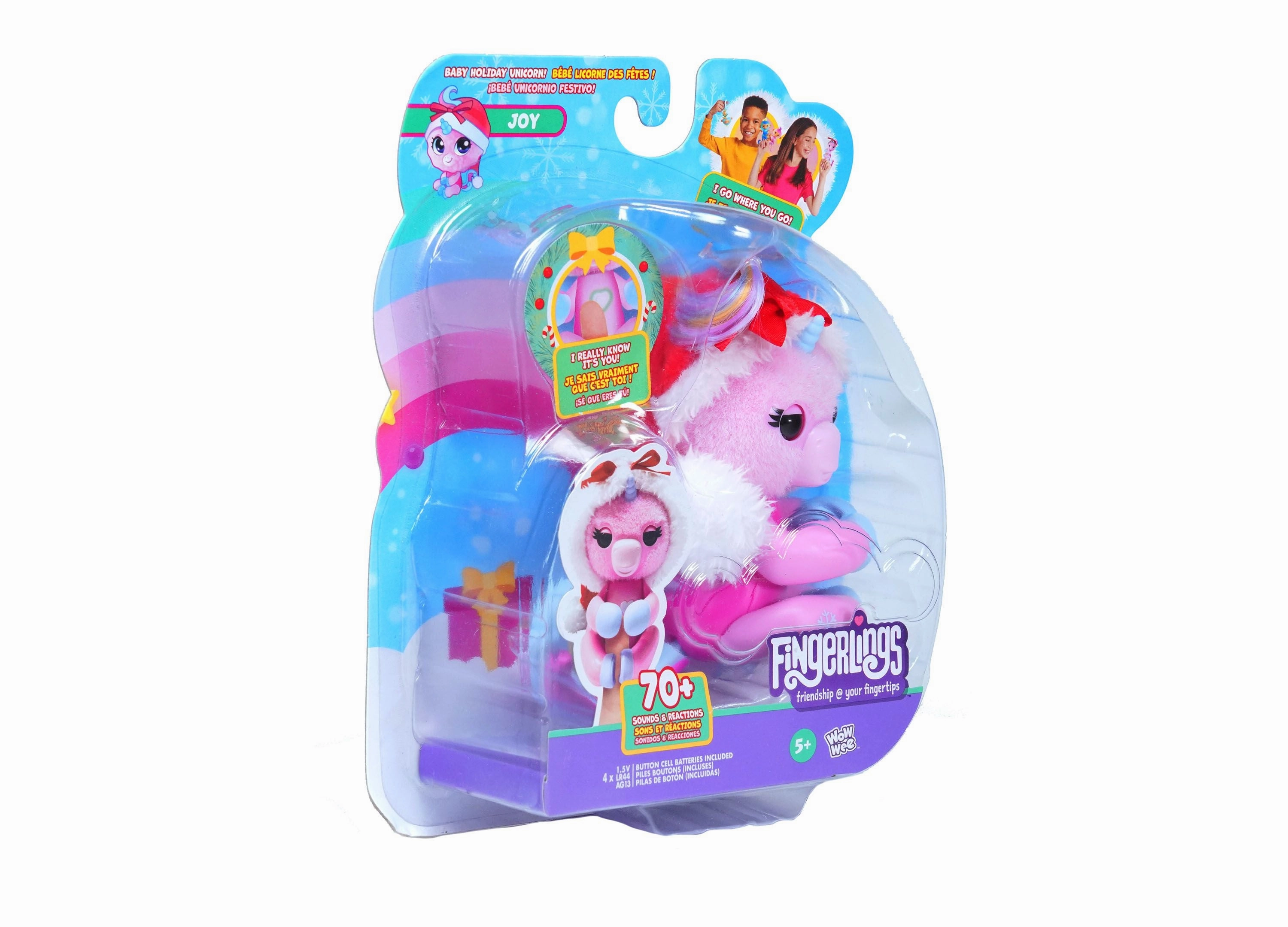 Fingerlings Unicorn Xmas Hat Interactive Toy