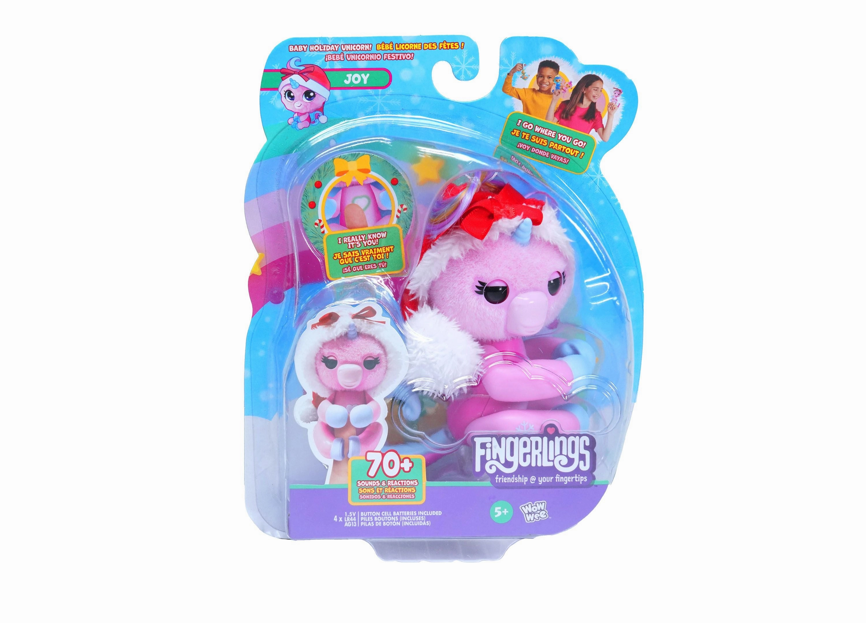 Fingerlings Unicorn Xmas Hat Interactive Toy