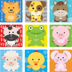 First Learning 3 In 1 Magnetic Puzzle Farm Animals