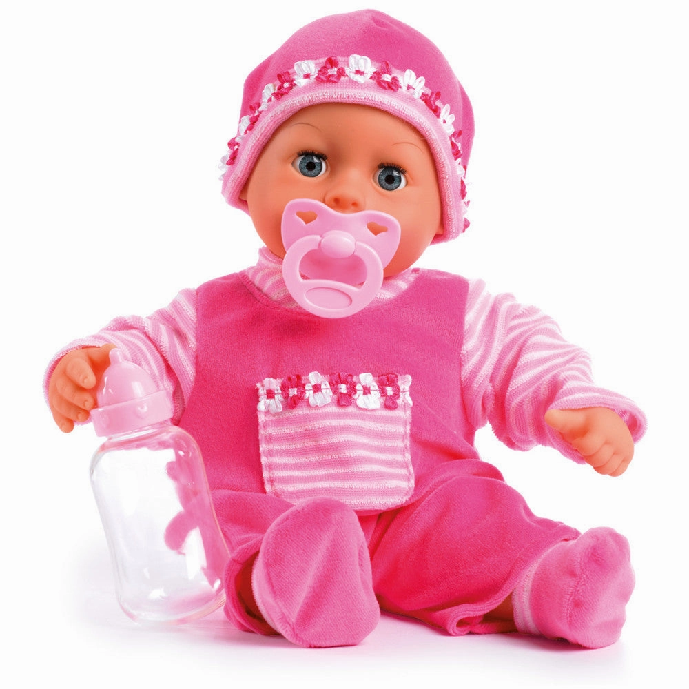 First Words 15-Inch Interactive Baby Doll in Pink - Includes Accessories