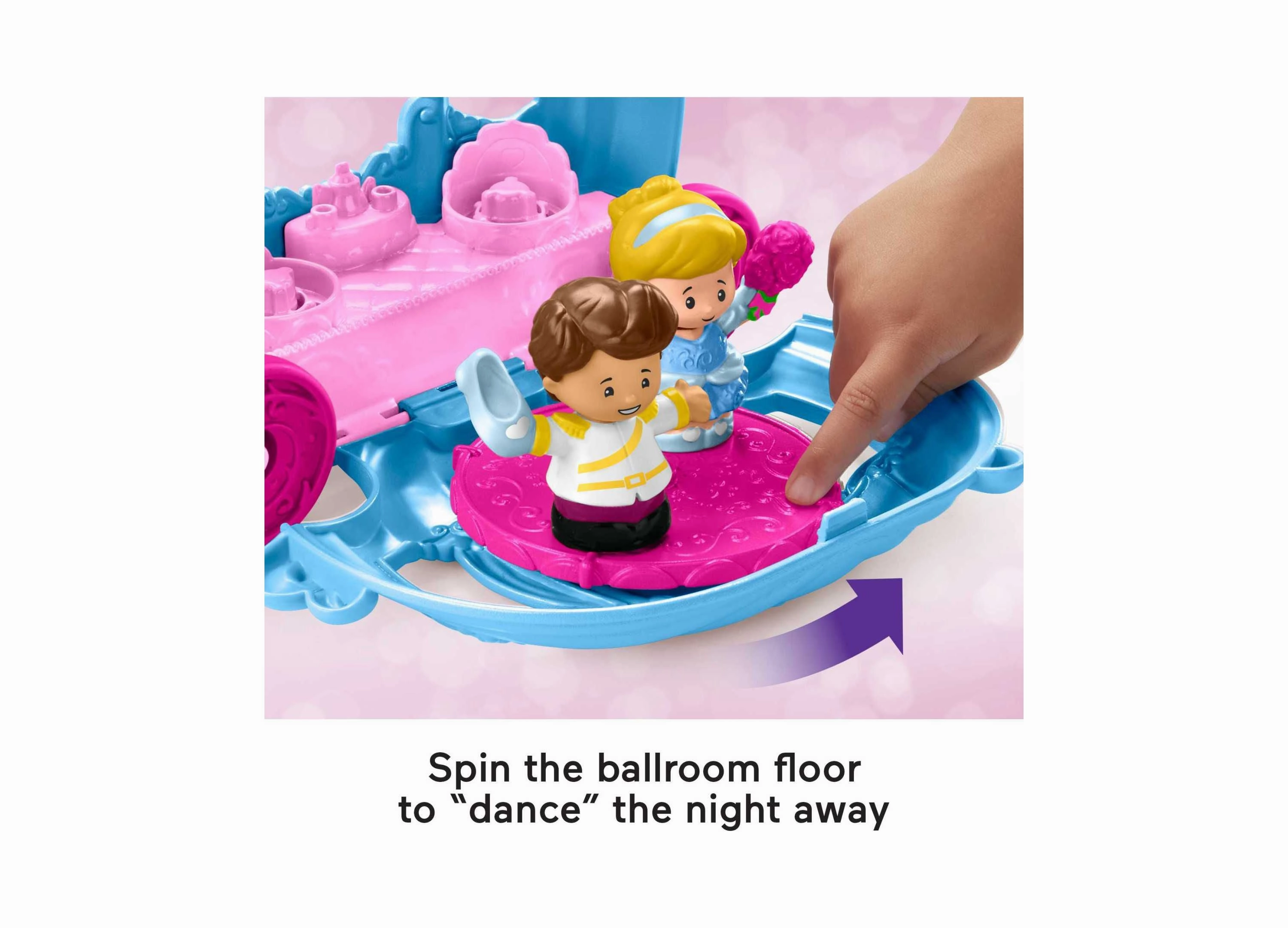 Fisher-Price Little People Disney Princess Cinderella's Dancing Carriage Playset