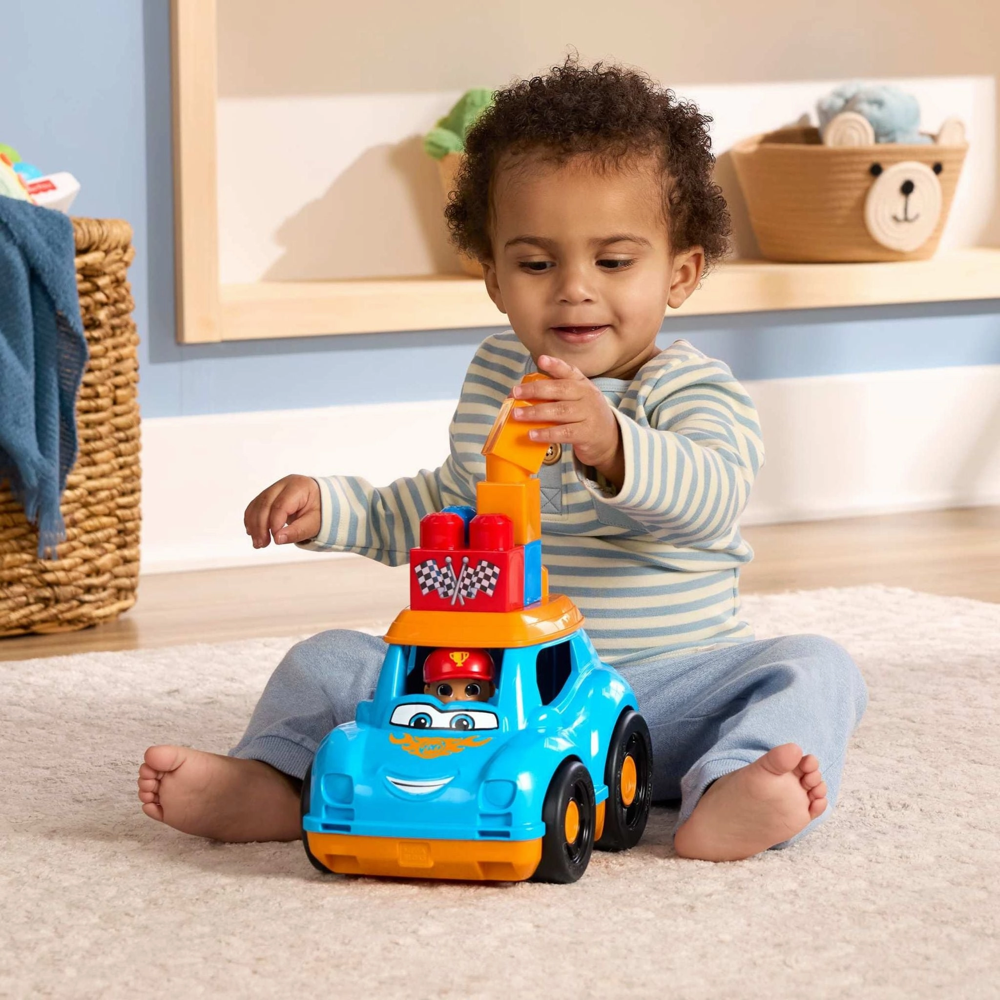 Fisher-Price MEGA BLOKS First Builders Ricky Race Car