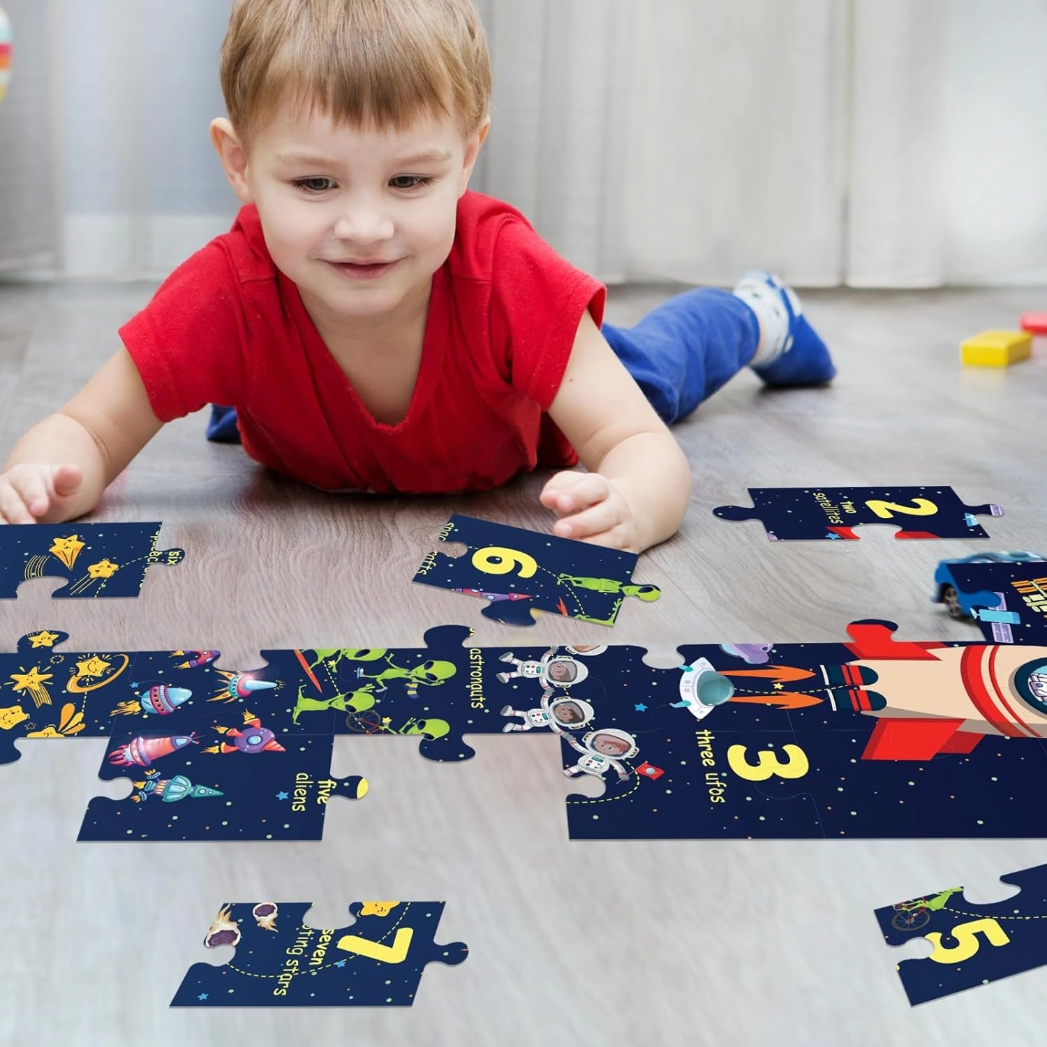 FLO Toys 6 Feet Puzzle Numbers Floor Puzzle For Kids,Ages, 2 
