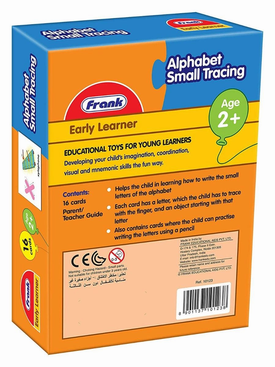 Frank Alphabet Small Tracing 16 Double-Sided Cards for Ages 3 & Above