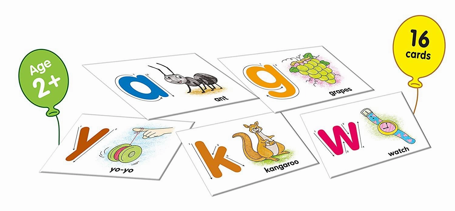 Frank Alphabet Small Tracing 16 Double-Sided Cards for Ages 3 & Above