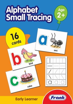 Frank Alphabet Small Tracing 16 Double-Sided Cards for Ages 3 & Above