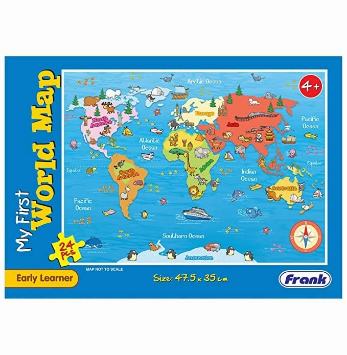 Frank My First World Map 24Pcs Puzzle