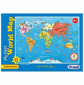 Frank My First World Map 24Pcs Puzzle