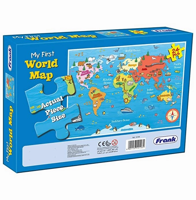 Frank My First World Map 24Pcs Puzzle