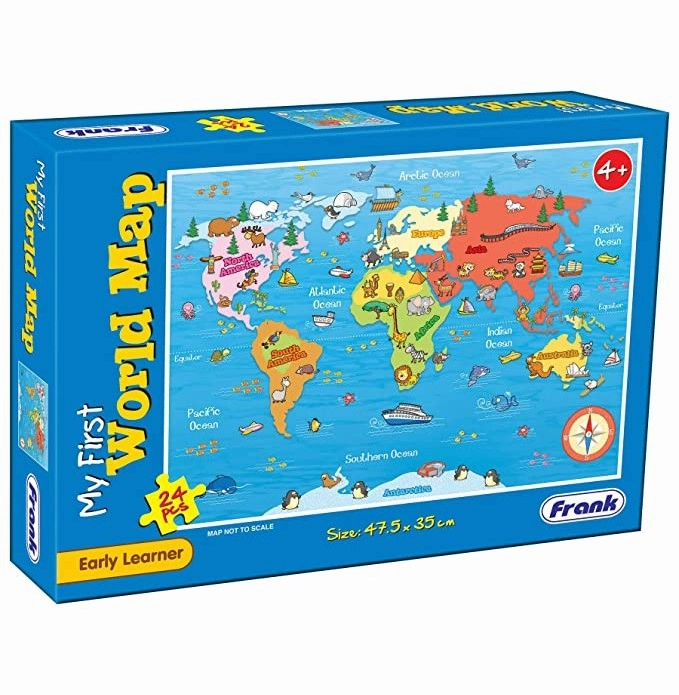 Frank My First World Map 24Pcs Puzzle