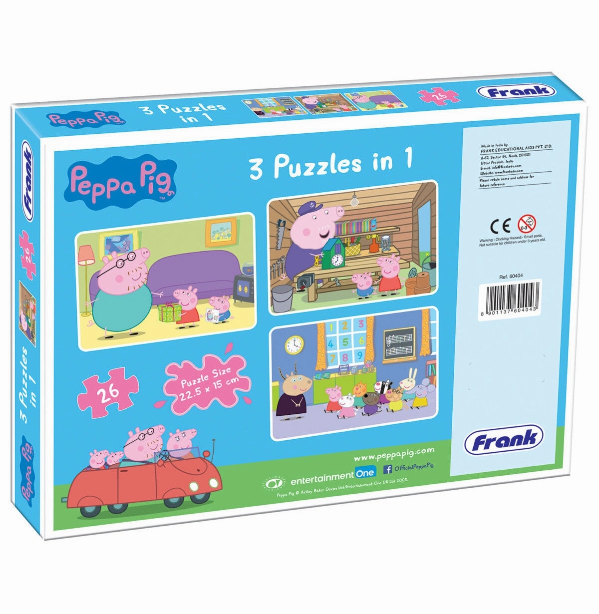 Frank Peppa Pig 3 Puzzle In 1 60404