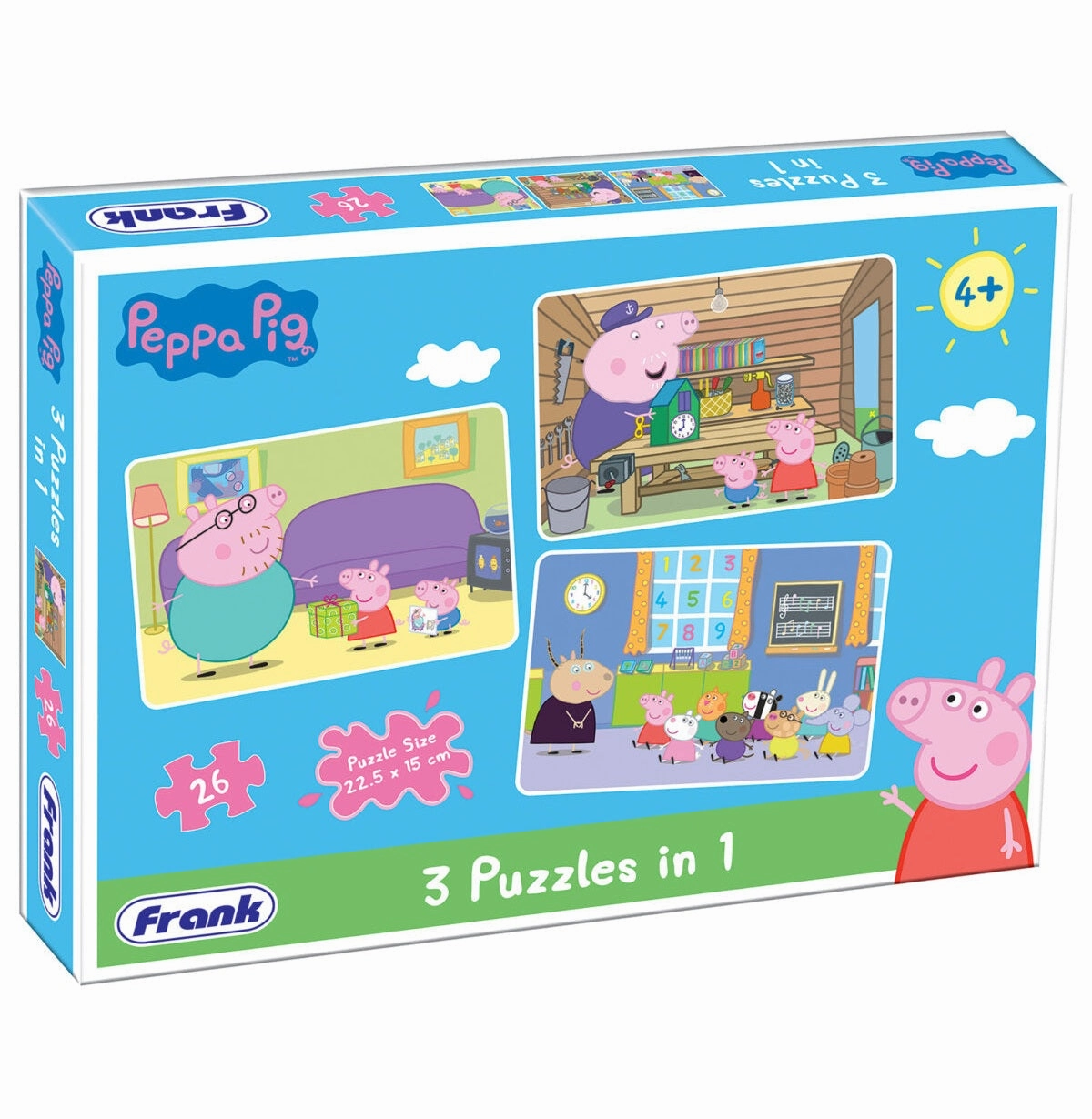 Frank Peppa Pig 3 Puzzle In 1 60404