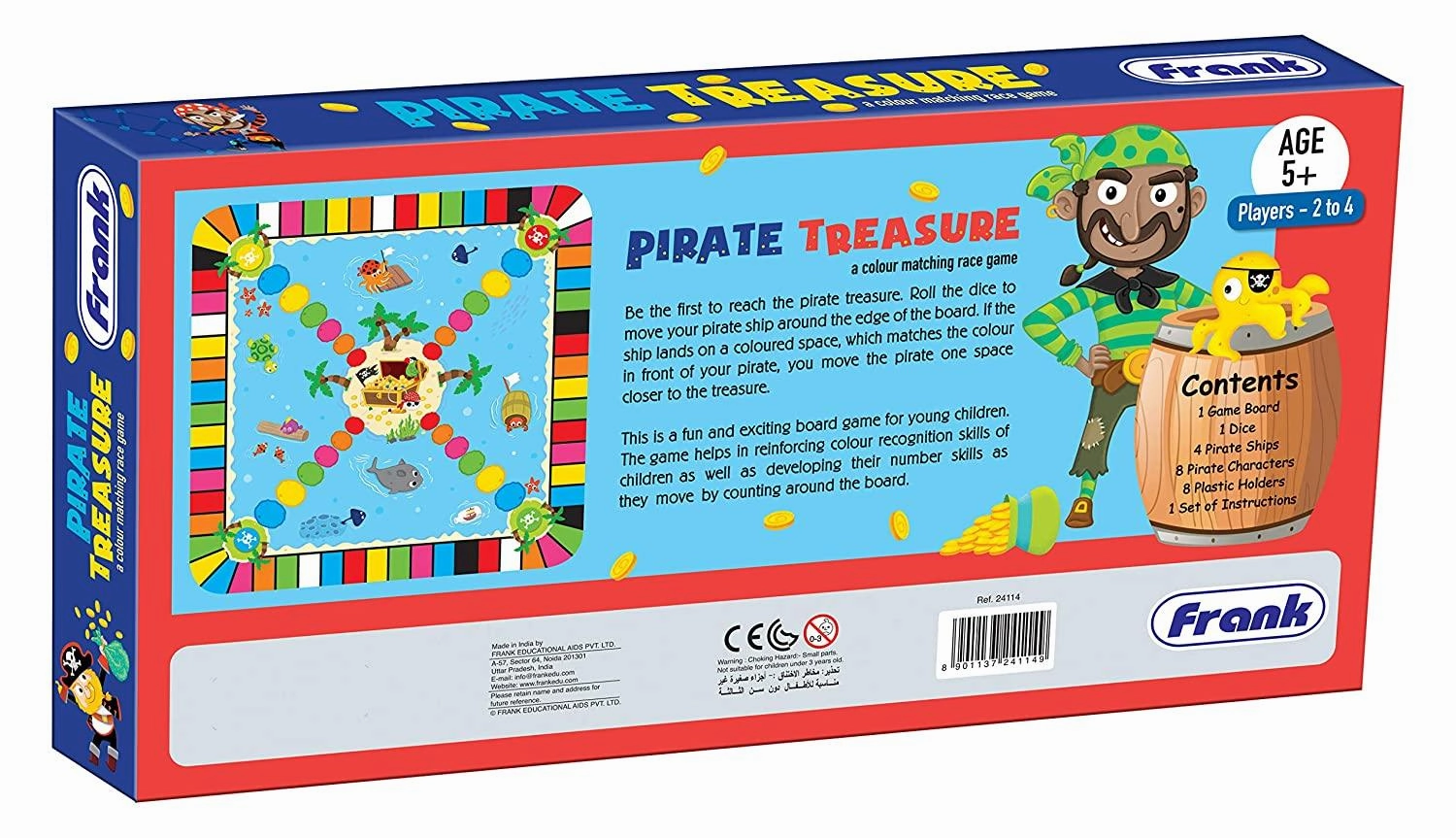 Frank Pirate Treasure Colour Matching Race Game