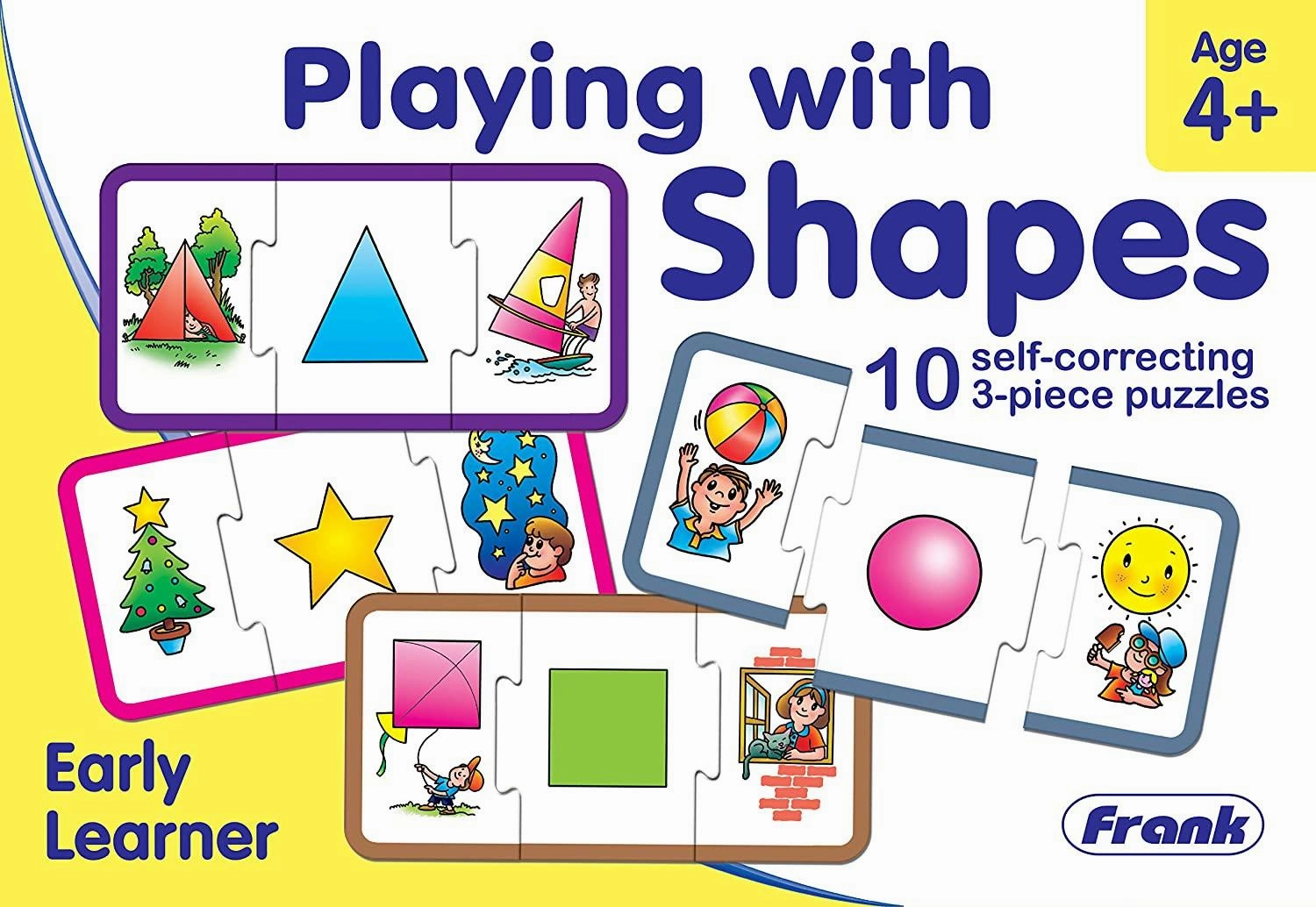 Frank Playing with Shapes Puzzle for 4 Year Old Kids and Above