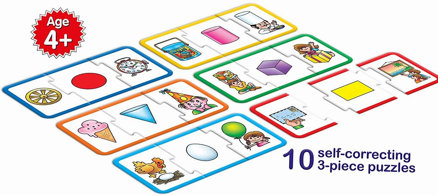 Frank Playing with Shapes Puzzle for 4 Year Old Kids and Above