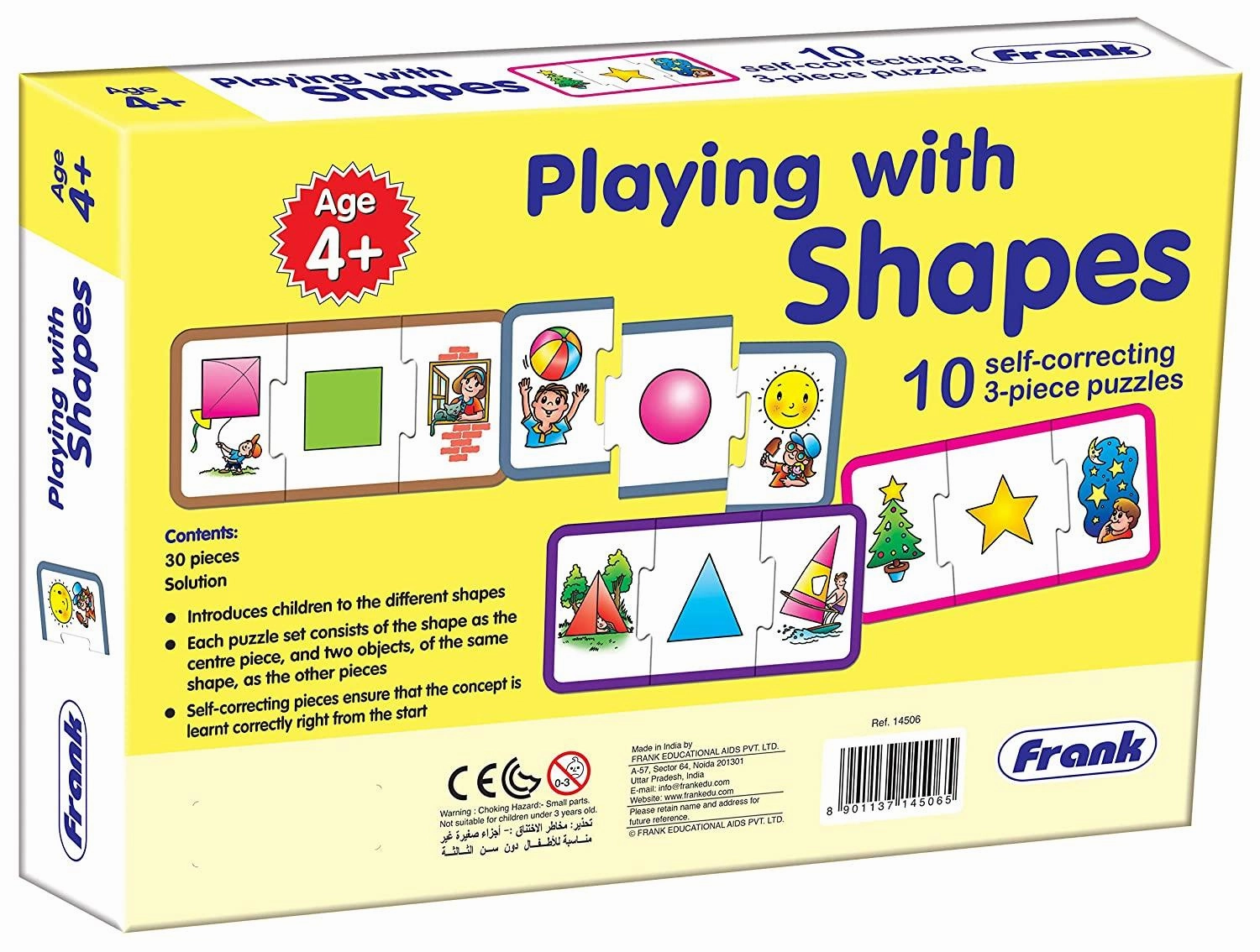Frank Playing with Shapes Puzzle for 4 Year Old Kids and Above