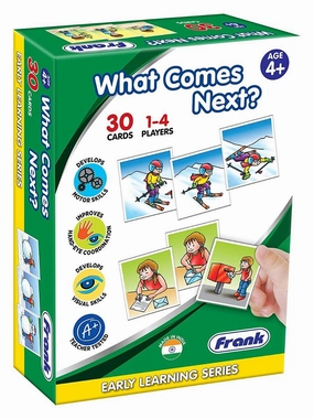 Frank What Comes Next Game 30 Picture Cards, 10 Sets, Early Learner Matching Picture Card Game with Images