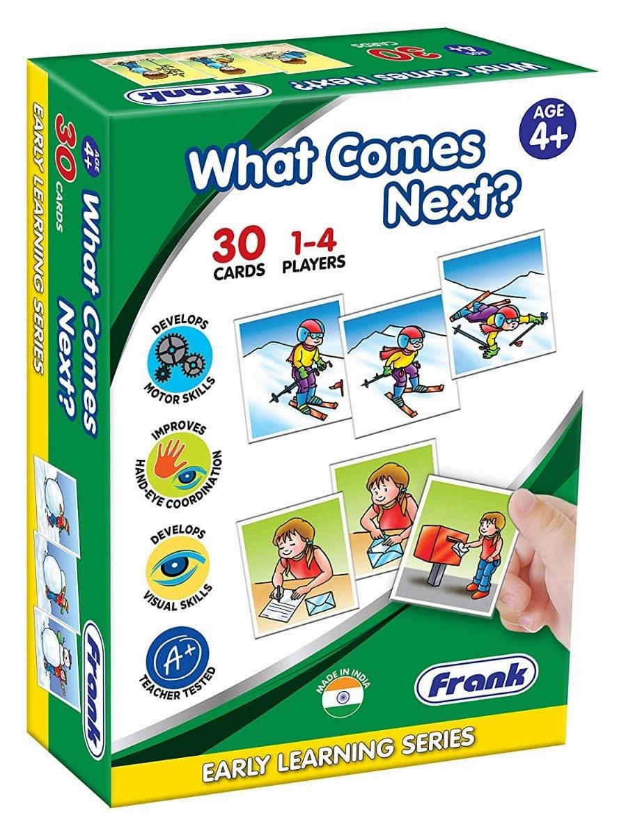 Frank What Comes Next Game 30 Picture Cards, 10 Sets, Early Learner Matching Picture Card Game with Images