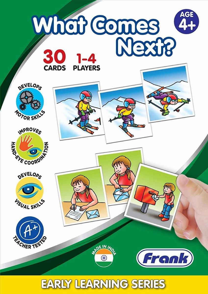 Frank What Comes Next Game 30 Picture Cards, 10 Sets, Early Learner Matching Picture Card Game with Images