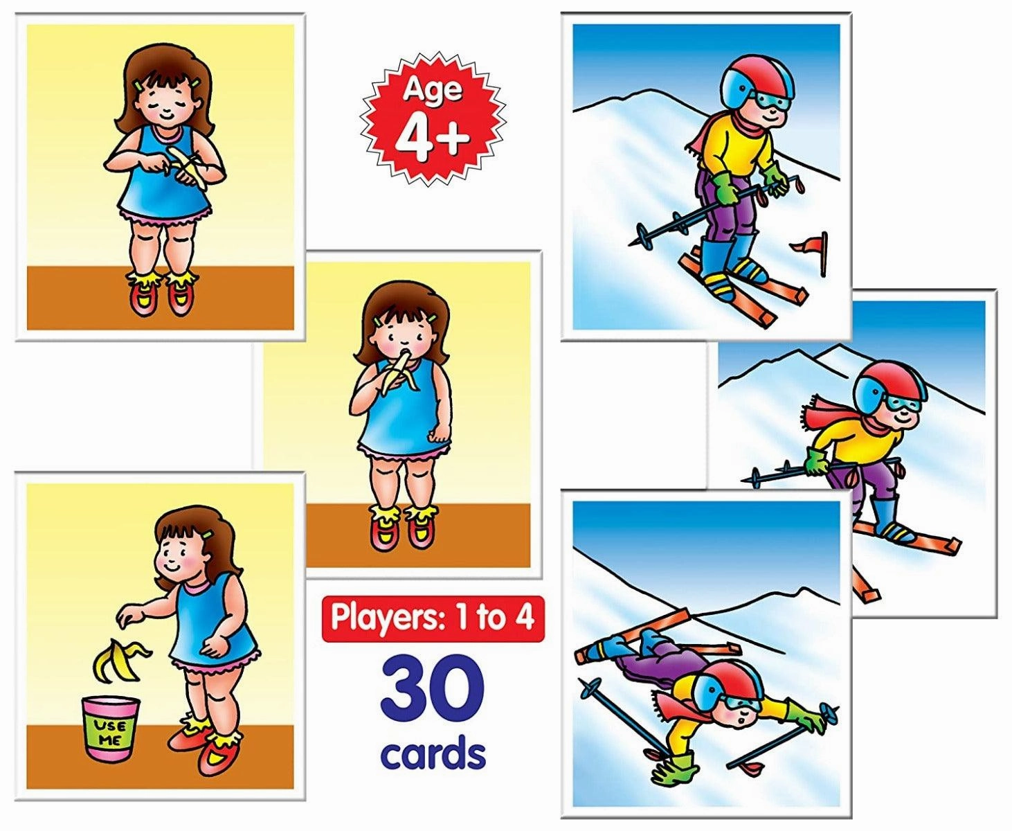 Frank What Comes Next Game 30 Picture Cards, 10 Sets, Early Learner Matching Picture Card Game with Images