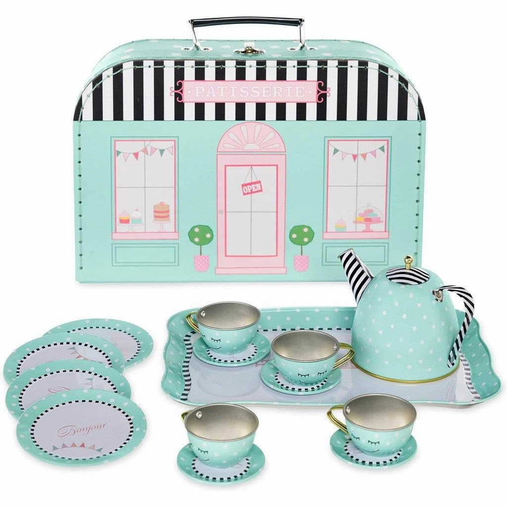 French Cafe 15pc Tin Tea Set