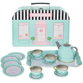 French Cafe 15pc Tin Tea Set