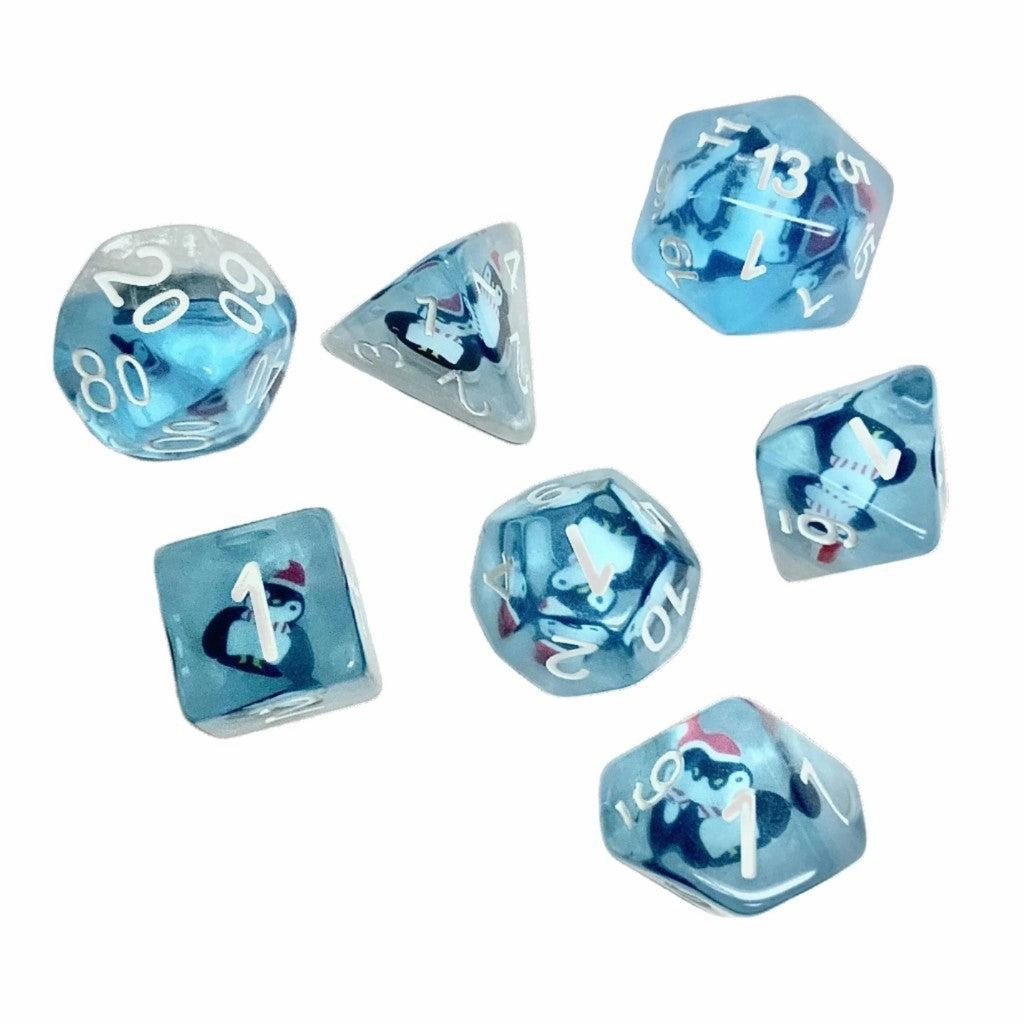 Frozen Penguin RPG Dice Set