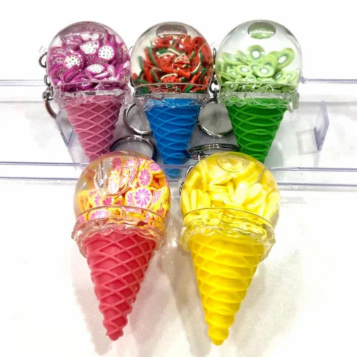 Fruit Ice Cream Floaty Key Charm