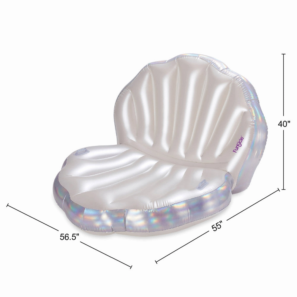 Funsicle Pearl Princess Lounge - Large Inflatable Shell Pool Float