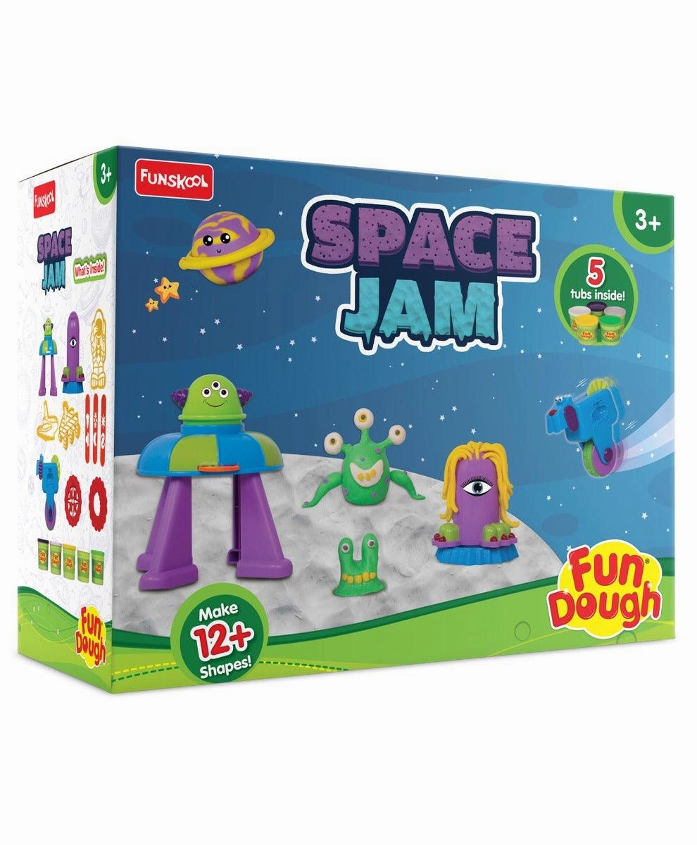 Funskool FunDough Space Jam Dough Kit for Ages 3-12 Years