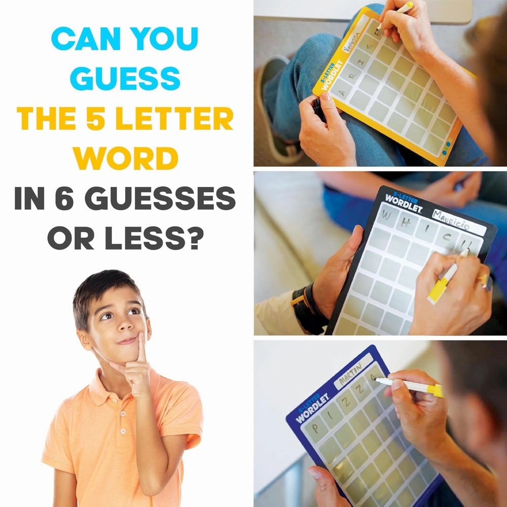 Funskool Games 5-Letter wordlet, Word Game, for Adults, Kids and Family, for 2 to 4 Players, for Ages 8 