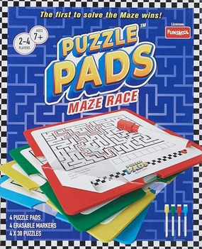 Funskool Games Puzzlepads Maze Word Game 2 to 4 Players for Adults, Kids and Family Ages 7 