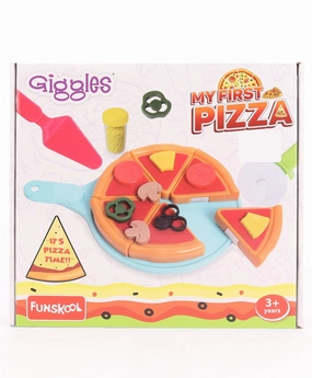 Funskool Giggles My First Pizza - Food Mix 'N Match Set with 15 toppings - Pretend Play Toy Set for Kids Ages 3 