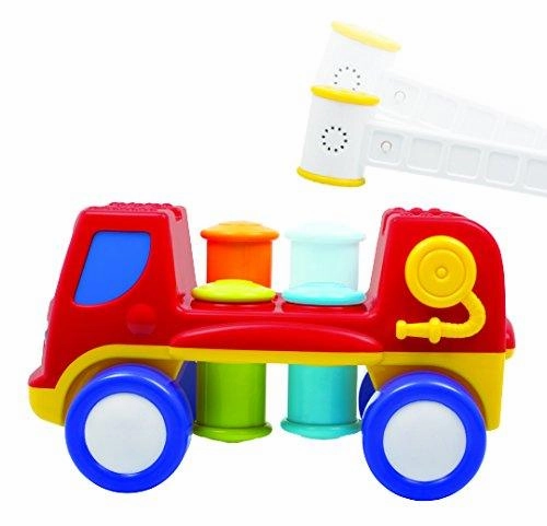 Funskool Giggles Peg Basher Fire Engine with Light & Sound for Ages 1-6 Years